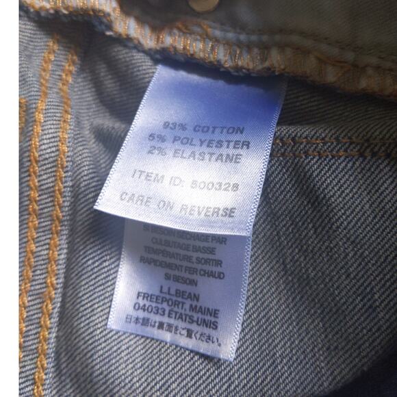 L.L.BEAN Classic Fit Women's Blue Jeans Size 10 Petite Medium Wash Straight Leg - Picture 4 of 8